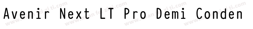 Avenir Next LT Pro Demi Condensed字体转换